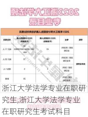 浙江大学法学专业在职研究生,浙江大学法学专业在职研究生考试科目