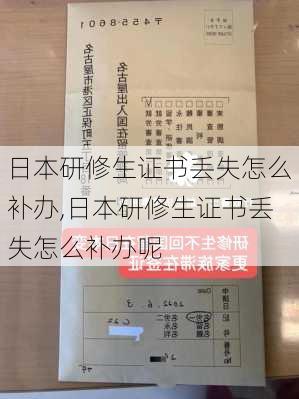 日本研修生证书丢失怎么补办,日本研修生证书丢失怎么补办呢