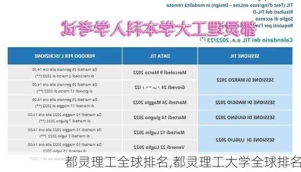 都灵理工全球排名,都灵理工大学全球排名