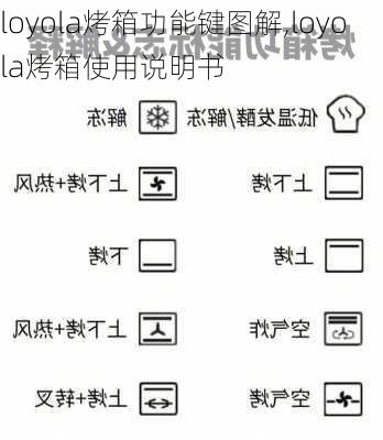 loyola烤箱功能键图解,loyola烤箱使用说明书