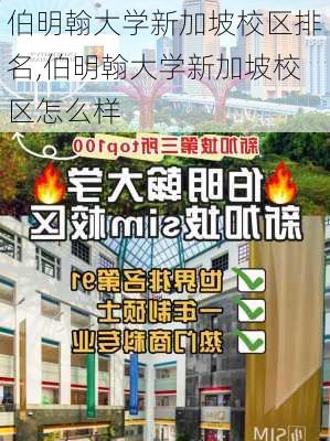 伯明翰大学新加坡校区排名,伯明翰大学新加坡校区怎么样