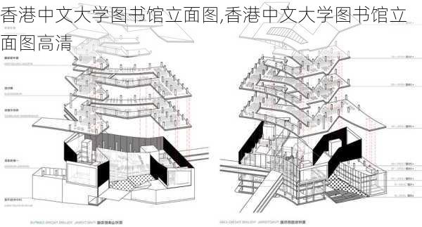 香港中文大学图书馆立面图,香港中文大学图书馆立面图高清