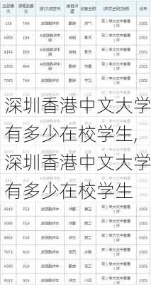 深圳香港中文大学有多少在校学生,深圳香港中文大学有多少在校学生