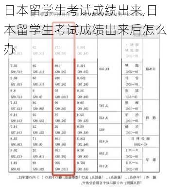 日本留学生考试成绩出来,日本留学生考试成绩出来后怎么办