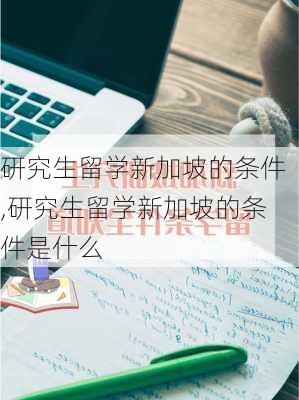 研究生留学新加坡的条件,研究生留学新加坡的条件是什么