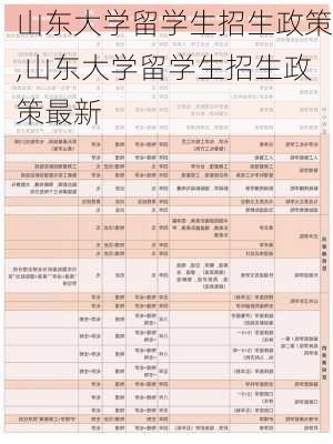 山东大学留学生招生政策,山东大学留学生招生政策最新