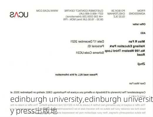 edinburgh university,edinburgh university press出版地