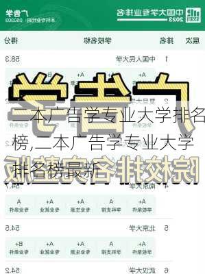 二本广告学专业大学排名榜,二本广告学专业大学排名榜最新