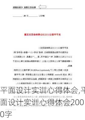 平面设计实训心得体会,平面设计实训心得体会2000字