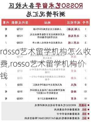 rosso艺术留学机构怎么收费,rosso艺术留学机构价钱