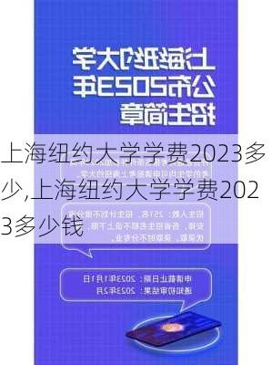 上海纽约大学学费2023多少,上海纽约大学学费2023多少钱