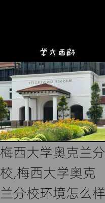 梅西大学奥克兰分校,梅西大学奥克兰分校环境怎么样