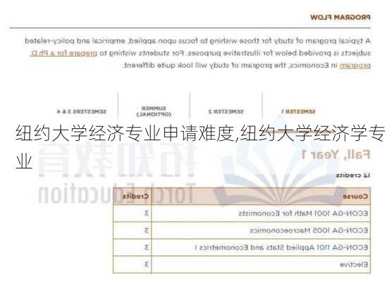 纽约大学经济专业申请难度,纽约大学经济学专业