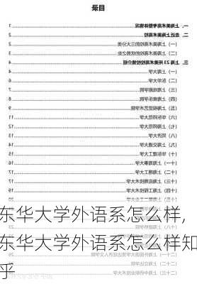 东华大学外语系怎么样,东华大学外语系怎么样知乎