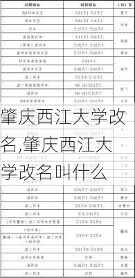 肇庆西江大学改名,肇庆西江大学改名叫什么