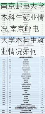 南京邮电大学本科生就业情况,南京邮电大学本科生就业情况如何