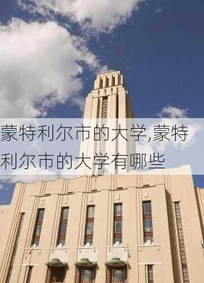 蒙特利尔市的大学,蒙特利尔市的大学有哪些