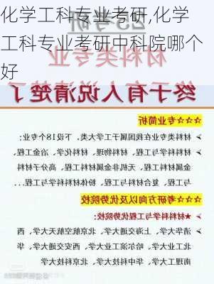 化学工科专业考研,化学工科专业考研中科院哪个好