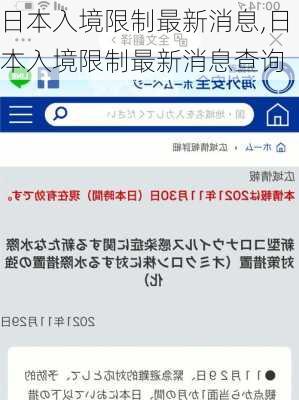 日本入境限制最新消息,日本入境限制最新消息查询