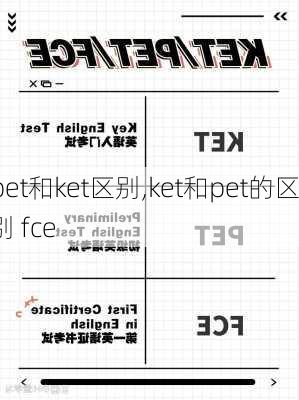 pet和ket区别,ket和pet的区别 fce