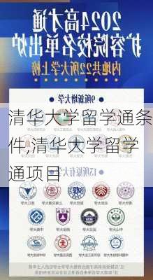 清华大学留学通条件,清华大学留学通项目