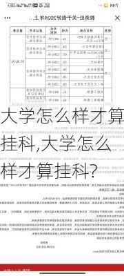 大学怎么样才算挂科,大学怎么样才算挂科?