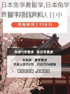 日本免学费留学,日本免学费留学项目真假