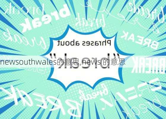 newsouthwales的意思,news 的意思