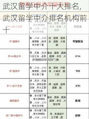 武汉留学中介十大排名,武汉留学中介排名机构前十