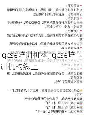 igcse培训机构,igcse培训机构线上