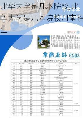 北华大学是几本院校,北华大学是几本院校河南招生