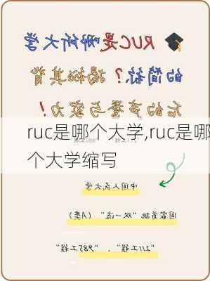 ruc是哪个大学,ruc是哪个大学缩写