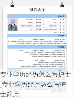 专业学历经历怎么写护士,专业学历经历怎么写护士简历