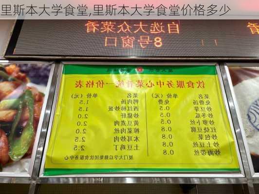 里斯本大学食堂,里斯本大学食堂价格多少