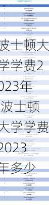 波士顿大学学费2023年,波士顿大学学费2023年多少