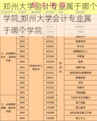 郑州大学会计专业属于哪个学院,郑州大学会计专业属于哪个学院