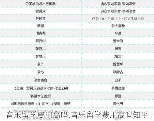 音乐留学费用高吗,音乐留学费用高吗知乎