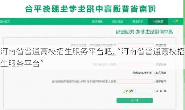 河南省普通高校招生服务平台吧,“河南省普通高校招生服务平台”