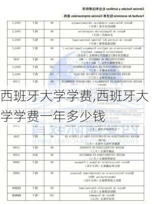 西班牙大学学费,西班牙大学学费一年多少钱