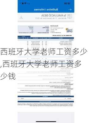 西班牙大学老师工资多少,西班牙大学老师工资多少钱