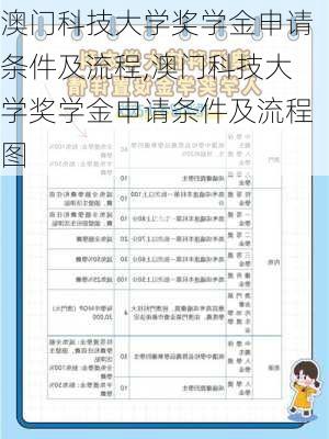 澳门科技大学奖学金申请条件及流程,澳门科技大学奖学金申请条件及流程图