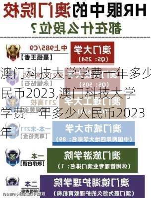 澳门科技大学学费一年多少人民币2023,澳门科技大学学费一年多少人民币2023年