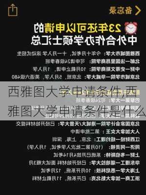 西雅图大学申请条件,西雅图大学申请条件是什么