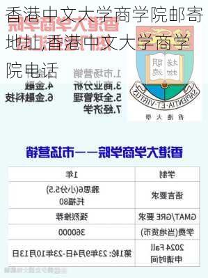 香港中文大学商学院邮寄地址,香港中文大学商学院电话