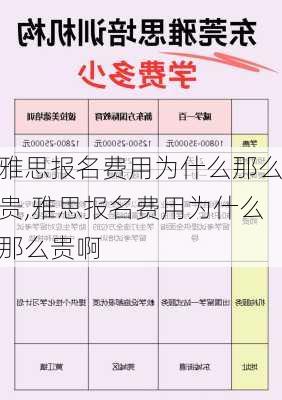 雅思报名费用为什么那么贵,雅思报名费用为什么那么贵啊