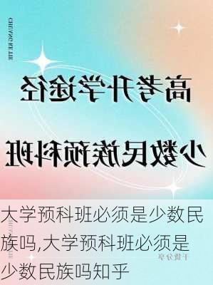 大学预科班必须是少数民族吗,大学预科班必须是少数民族吗知乎