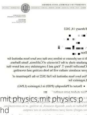 mit physics,mit physics phd