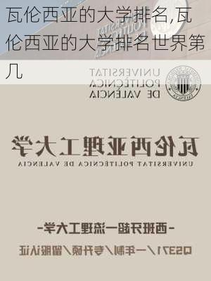 瓦伦西亚的大学排名,瓦伦西亚的大学排名世界第几