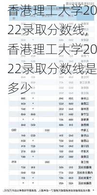 香港理工大学2022录取分数线,香港理工大学2022录取分数线是多少