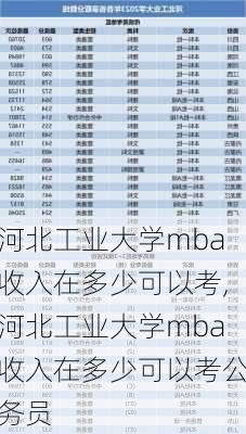 河北工业大学mba收入在多少可以考,河北工业大学mba收入在多少可以考公务员